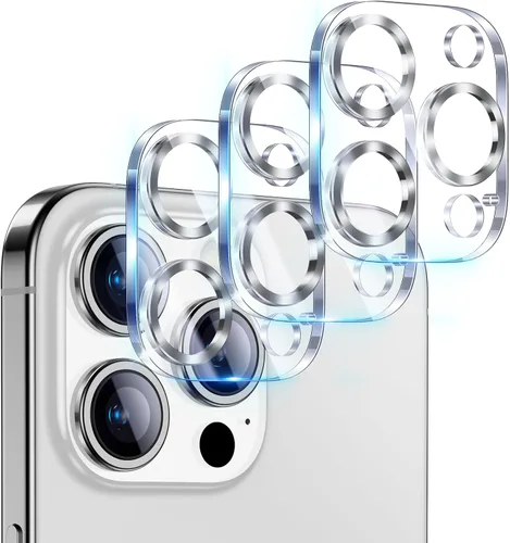 Miniatura 17 de UniqueMe para Paquete de 3 Protectores de Lente de Cámara para iPhone 15 Pro/iPhone 15 Pro Max, [Protección contra Caídas] [Compatible con Fundas]