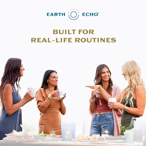 Miniatura 7 de Earth Echo Paquete revitalizante y Nightcap – Colágeno hidrolizado con vitamina C y ácido hialurónico para piel radiante – Leche dorada orgánica