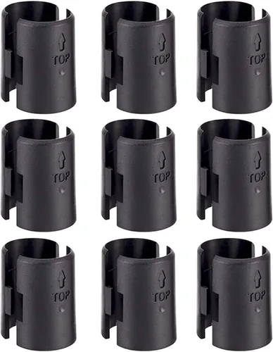 Clips de alambre para estanterías, paquetes de 18 unidades, clips de bloqueo para estanterías de alambre para postes de 1", mangas de estanterías,