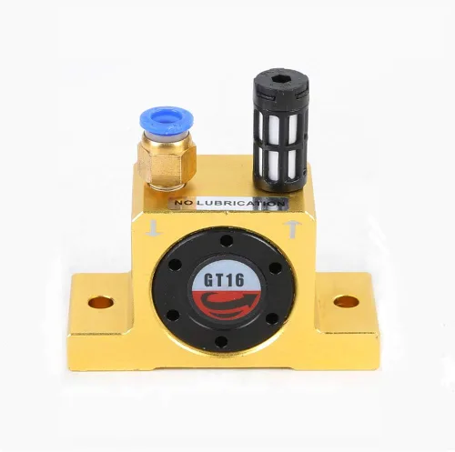 Miniatura 6 de G 1/8" vibradores industriales de la turbina, vibradores neumáticos silenciosos de la turbina para la tolva, vibrador industrial de oro GT-8
