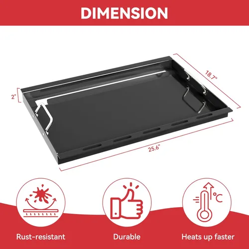 Miniatura 6 de 6788 Plancha de tamaño completo para parrilla de gas Weber Genesis II serie 300, plancha plana para Weber GS4 Genesis II E310 E315 E325 E330 E335