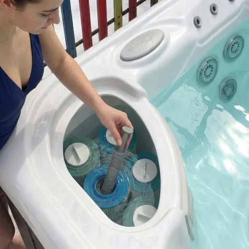 Miniatura 4 de Cartucho de iones de plata mineral para bañera de hidromasaje para cuidado tradicional de spas – Tecnología controlada de liberación de Ag+ 1.05%