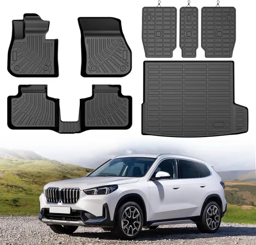Mixsuper Alfombrillas X1 para el suelo, tapete de suelo y forro de carga para BMW X1 2023-2026, forros de goma TPE para todo tipo de clima,