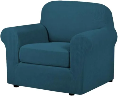 Miniatura 19 de H.VERSAILTEX - 3 fundas de sofá elásticas para 2 cojines de sofá. Fundas para muebles de sala de estar (funda base más 2 fundas de cojín de asiento)