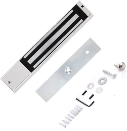 Miniatura 2 de Cerradura electromagnética de 396.8 lbs / 350 libras con soporte Z - Kit de bloqueo Mag de 12 V CC para sistemas de control de acceso, cerradura