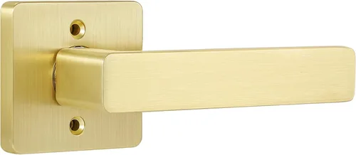 Leydebong 1 paquete de manija de puerta falsa para armarios y puertas francesas, palanca falsa cuadrada para puerta, tirador de una sola cara sin