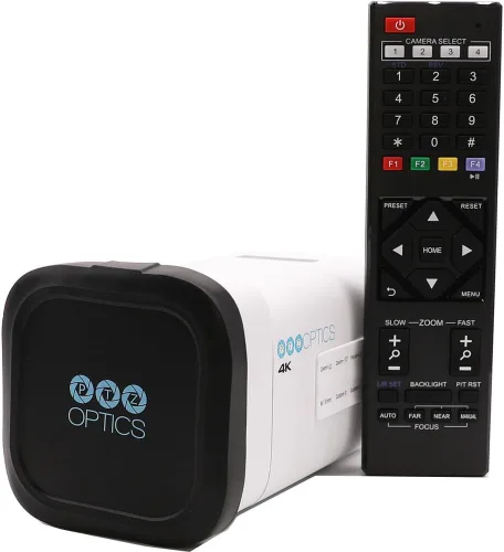 Miniatura 3 de PTZOptics Cámara Studio 4K (blanco) Zoom óptico de 12x UHD60 NDI HX2 Transmisión SRT Cámara PTZ Pro para eventos + trípode + cable HDMI