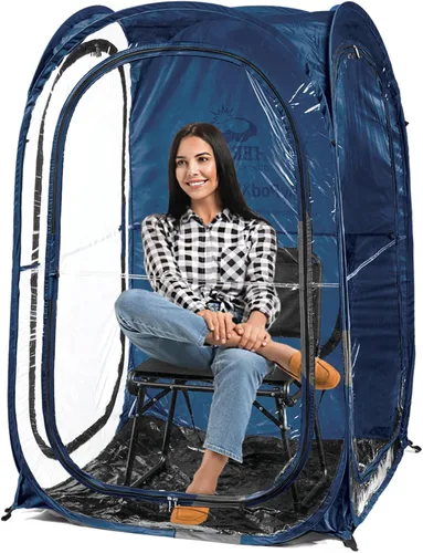 Miniatura 18 de WeatherPod® Pop-Up Sports Tent 1-2 Person – Instant Setup MyPod™ Original Shark Tank All-Weather Shelter for Outdoor Sports, Rain, Wind & Cold