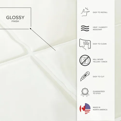 Miniatura 6 de SMART TILES Protector contra salpicaduras para despegar y pegar, 5 hojas de 9 x 9 pulgadas, adhesivo 3D para cocina, baño, azulejos de pared, Oia