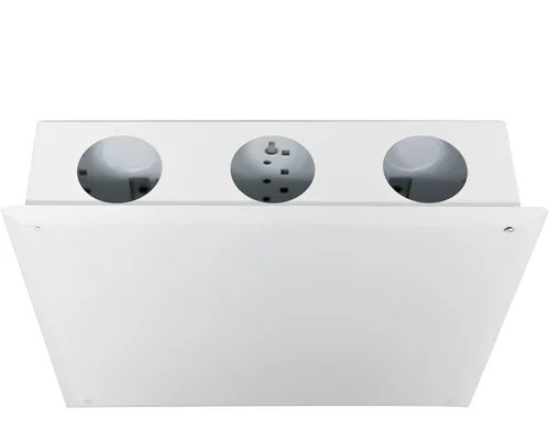 Miniatura 2 de Legrand OnQ - Gestión de cables de 12 pulgadas, caja de medios de pared, carcasa de cableado estructurado, panel de redes domésticas con aberturas
