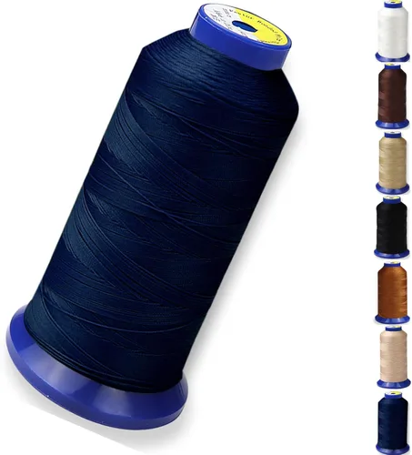 Miniatura 17 de Hilo de nailon adherido para costura, hilo de nailon resistente para cuero, jeans, tapicería y tejer; #69 T70 tamaño 210D/3 1400 yardas