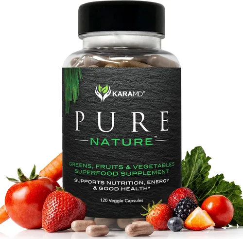 Miniatura 8 de KaraMD Pure Nature - Suplemento de verduras, frutas y verduras, vitaminas, fibra y antioxidantes, 20 suplementos de frutas y verduras para energía