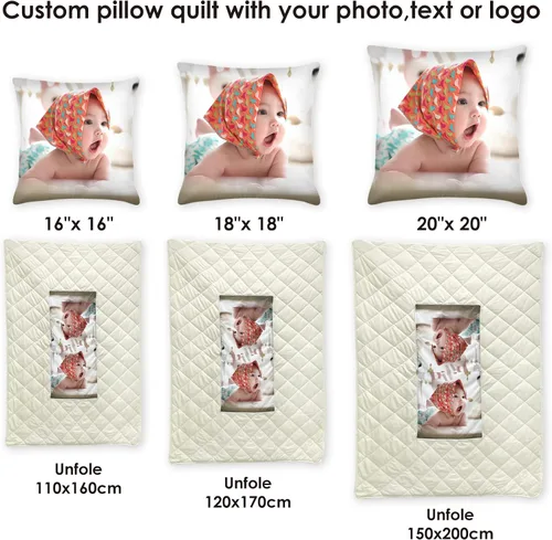 Miniatura 7 de Edredón de almohada con foto personalizada, almohada personalizada de doble uso, funda de almohada personalizada con imagen, almohadas decorativas