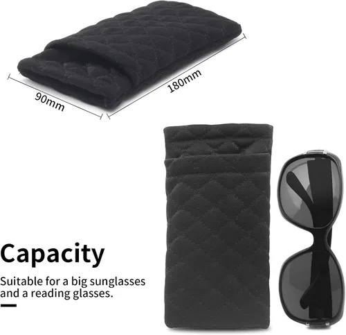 Miniatura 3 de Face Shadow Funda de microfibra suave para lentes con paño de limpieza para mujeres