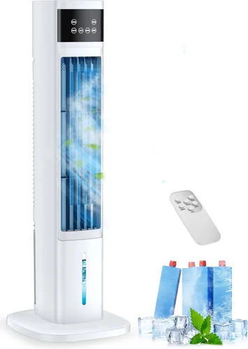 Aire acondicionado portátil 3 en 1 para habitación, enfriador de aire evaporativo, 4 modos, 3 velocidades/temporizador de 24 horas, unidad de CA