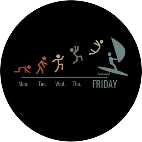 Miniatura 3 de Velas de windsurf, tabla de surf, deportes acuáticos, fin de semana, Windsurf, PopSockets, MagSafe PopGrip para iPhone