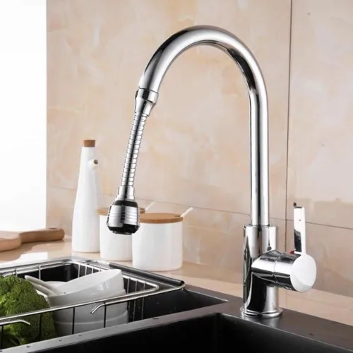 Miniatura 7 de Extensor de grifo de cocina, cabezal rociador universal de 360°, boquilla ajustable giratoria de 360°, para baño, cocina, adaptador de filtro