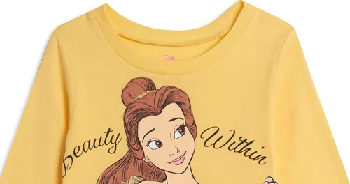 Miniatura 9 de Disney Princess Ariel Cenicienta Belle - Paquete de 3 camisetas de bebé a niño grande