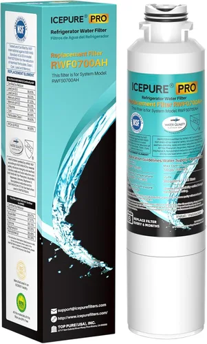 ICEPURE PRO DA29-00020B NSF401&473&53 Samsung Filtro de agua para refrigerador, repuesto para DA29-00020B-1, DA29-00020A/B, HAF-CIN/EXP,