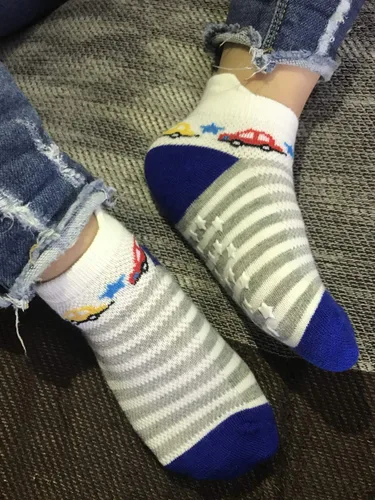 Miniatura 4 de 12 Pairs Toddler Boy Socks Grip Socks Baby Boy Cotton Socks Non Slip, Infant Newborn Socks Boy Anti Skid Socks for Kids Boys