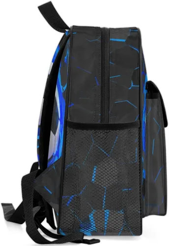 Miniatura 5 de Mochila para niños y niñas, mochila para jardín de infantes, guardería, preescolar, mochila escolar con correa para el pecho, Soccer, Classic