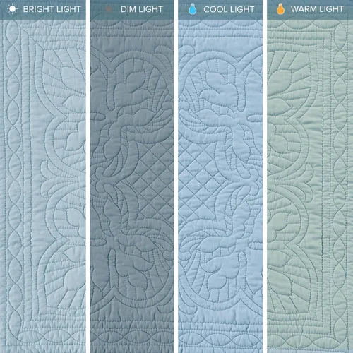 Miniatura 5 de Madison Park Juego de funda para sofá cama, funda acolchada de damasco para sofá cama, para todas las estaciones, ropa de cama costera prelavada