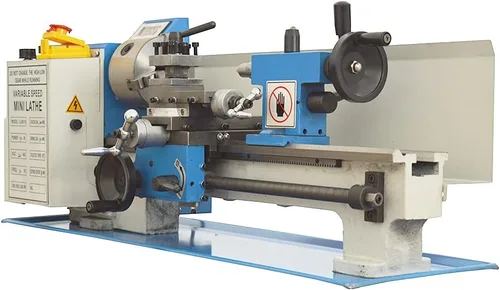 Miniatura 2 de Torno de metal de sobremesa de 7 "* 14", torno de metal de precisión de hilos métricos, mini torno 750W motor sin escobillas, velocidad variable