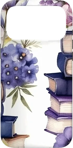Miniatura 22 de Funda para iPhone 12 Pro Max Book Lover Purple Flower