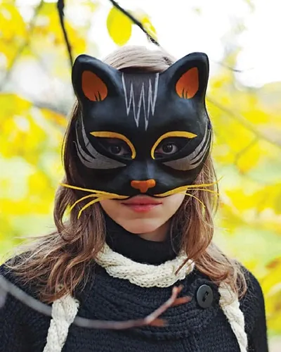 Miniatura 2 de Qavctw DIY White Masks Paper Cosplay Christmas Party Mask Unpainted Plain Craft Masquerade Masks