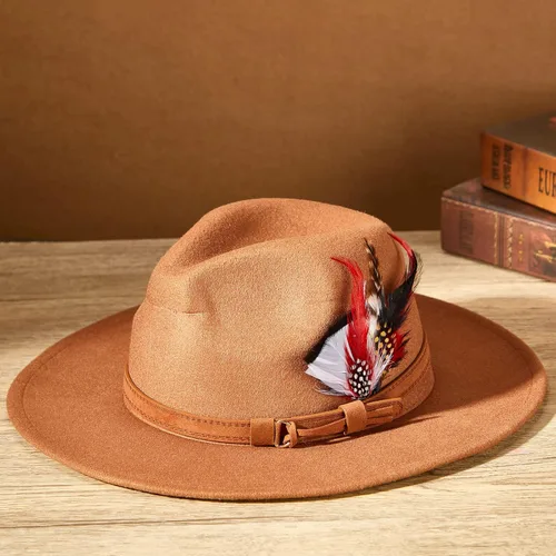 Miniatura 4 de Kenning 39 plumas de sombrero surtidas para sombreros coloridos reales para manualidades, decoración de boda, hombres y mujeres, aprox. 3.1-4.3 in