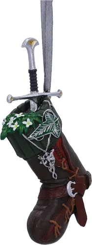 Miniatura 3 de Nemesis Now Lord of The Rings Aragorn - Adorno colgante de calcetín de 3.5 in, resina, con licencia oficial de El Señor de los Anillos, fundido