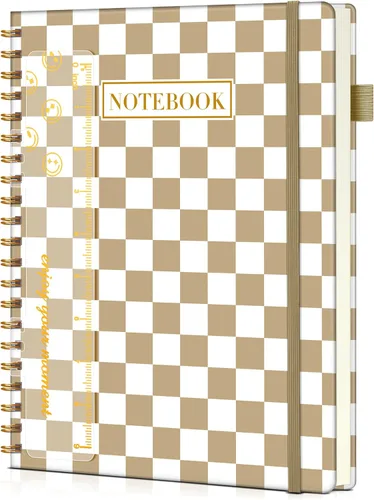 Miniatura 8 de Lined Spiral Notebook Journal 8.5” x 11”, A4 Large Notebooks for Women Men, College Ruled Journal, 100 GSM Paper, Plastic Hardcover Spiral Bound