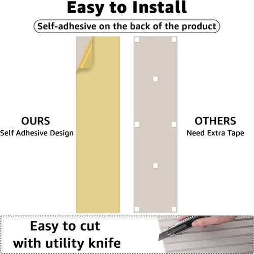Miniatura 2 de Art3dwallpanels Paquete de 10 paneles acústicos, paneles de pared insonorizados de 48 x 12 x 0.35 pulgadas, autoadhesivos de alta densidad que