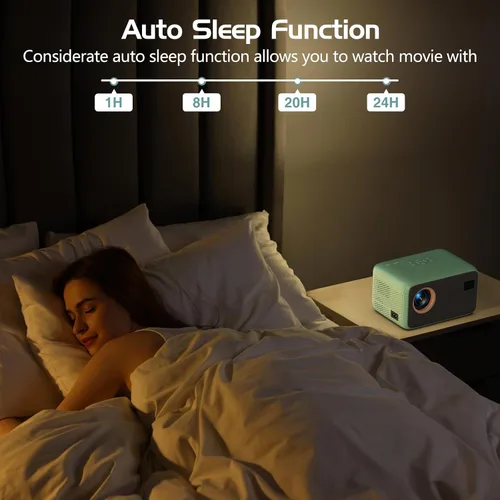 Miniatura 7 de Mini proyector con WiFi y Bluetooth, proyector portátil Full HD 1080P compatible con 4K, enfoque eléctrico y proyector Keystone automático