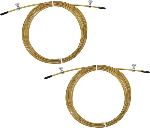 Miniatura 8 de PATIKIL Cable de repuesto de cuerda de salto de velocidad, alambre de acero de cuerda de salto profesional Reemplazar para cuerdas de salto de alta