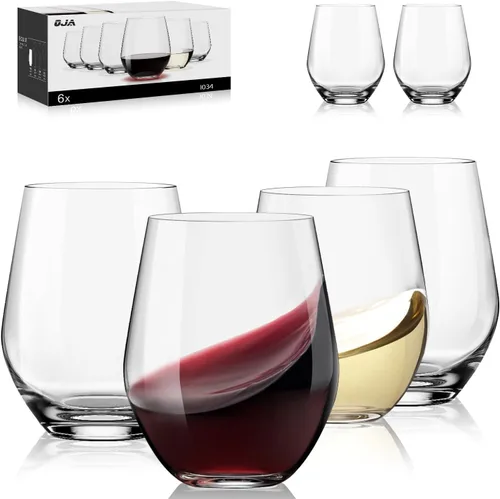 Miniatura 18 de Juego de 4 copas de vino tinto, grandes copas de cristal Burgundy sopladas a mano - ultra delgadas, ligeras para cata de vinos, 23.5 onzas, regalos