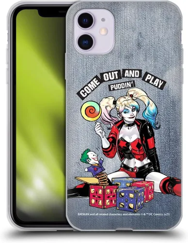 Miniatura 52 de Head Case Designs Funda de gel suave con licencia oficial de Batman DC Comics Love Hate Joker Harley Quinn Graphics [protección de grado militar]