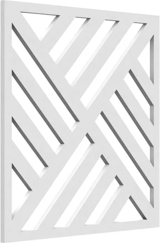 Miniatura 7 de Ekena Millwork Paneles de pared decorativos Allen medianos de 15 3/8 pulgadas de ancho x 15 3/8 pulgadas de alto x 3/8 pulgadas de alto en PVC