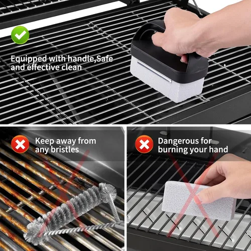 Miniatura 3 de Kit de limpieza de plancha de 12 piezas para Blackstone, juego de cepillos de parrilla de alta resistencia con raspador y piedra, accesorios