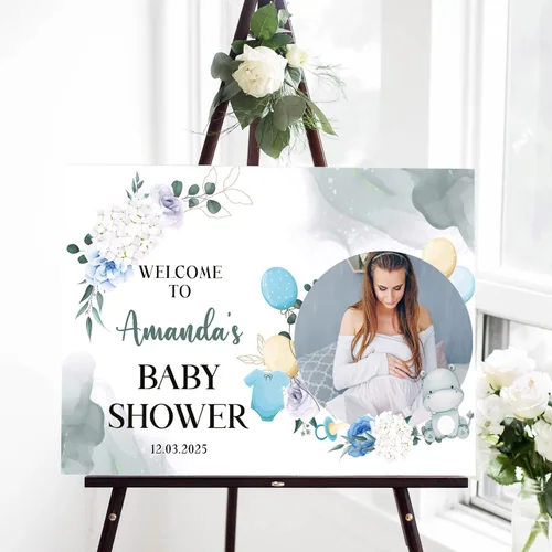 Miniatura 12 de Letrero personalizado de Baby In Bloom, letreros de bienvenida para baby shower, decoraciones de baby shower, baby shower, letrero de bebé