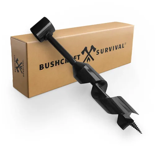 Miniatura 9 de Bushcraft Survival Barrena de Ojo Escocés de 1 Pulgada Broca Manual de Barrena para Madera para Acampar y Construcción de Refugios Herramientas