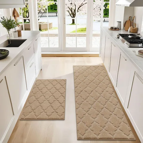 Miniatura 45 de COSY HOMEER Alfombras suaves de cocina [2 piezas] para el frente del fregadero súper absorbentes, tapetes y tapetes de cocina de 20 x 30 pulgadas/20