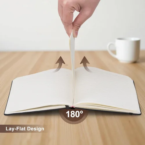 Miniatura 5 de ViVin Cuadernos de diario rayados para trabajo, 192 páginas, tamaño mediano de 5.5 x 8.3 pulgadas, rayado universitario, cuadernos A5 de tapa dura