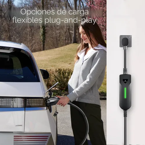 Miniatura 5 de Lectron Cargador EV de nivel 1 / nivel 2 (12 amperios/40 amperios) con enchufes de carga duales (NEMA 5-15 y 14-50) - Cargador eléctrico portátil