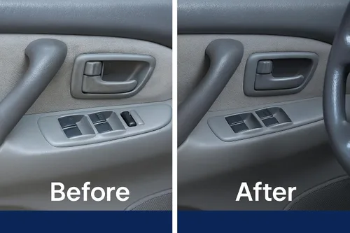 Miniatura 4 de Juego de manijas interiores para Toyota Sequoia 2001-2007, Toyota Tundra 2004-2006 (solo cabina doble) – Lado delantero, trasero del conductor