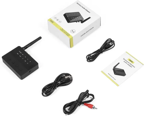Miniatura 8 de LOFICOPER Receptor transmisor Bluetooth, aptX adaptador de audio Bluetooth de baja latencia, adaptador inalámbrico AUX/RCA Bluetooth 5.3 de largo