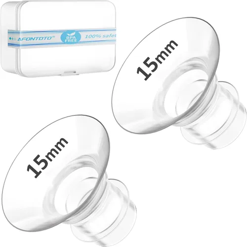 Miniatura 7 de Inserto de brida de 17 mm, Compatible con piezas de repuesto para sacaleches portátiles S9/S12/S9Pro/S12Pro, Protector/inserto de brida de bomba