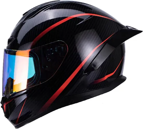 Miniatura 7 de Casco de motocicleta retro de cara completa aprobado por DOT