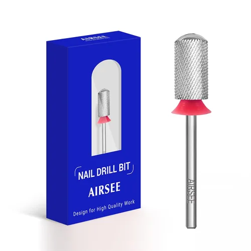 Miniatura 12 de AIRSEE Punta de broca de carburo de tungsteno para uñas acrílicas, cabeza de lima eléctrica Efile para manicura, pulido, arte, remoción de gel, 3/32