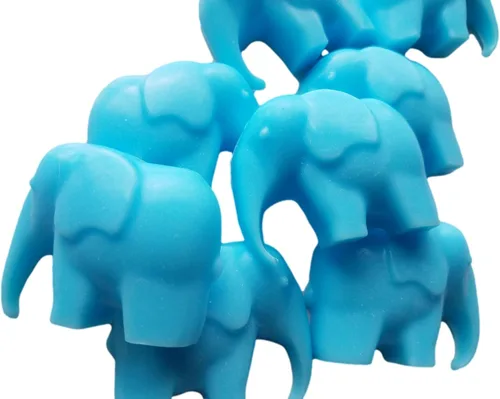 Miniatura 5 de Jabones de elefante para niños, regalos de baby shower o primera fiesta de cumpleaños, bolsas de agarre de cabras, leche y miel, paquete de 20